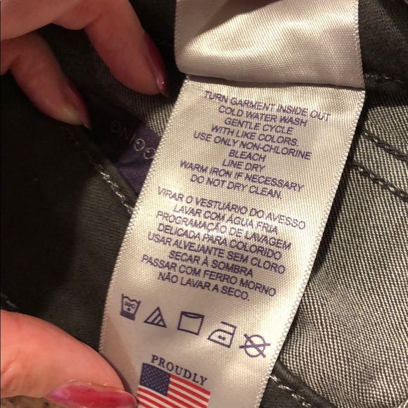 NYDJ Jeans Legging Gray Size 6 Black 6/40 - Picture 7 of 15